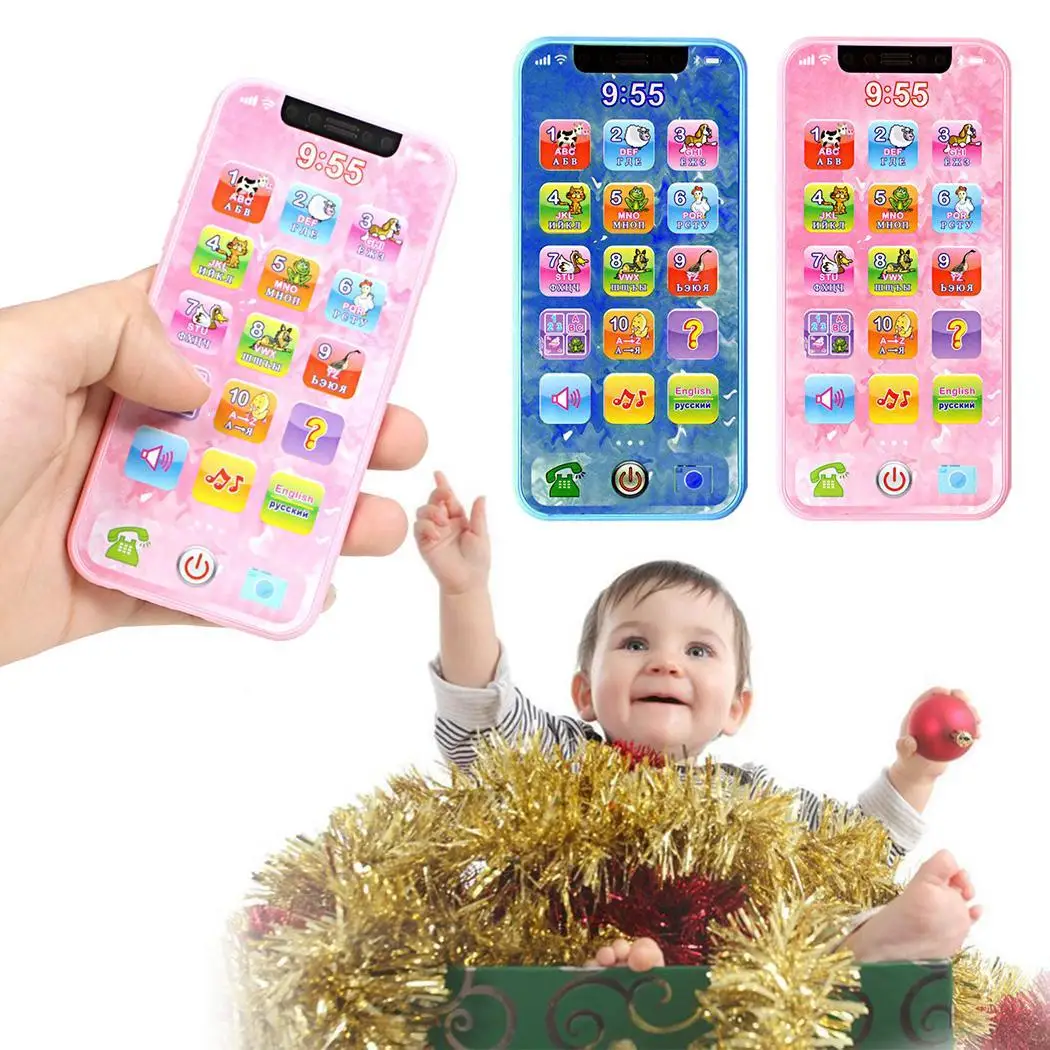 New Kids Children Game Multi Language Mobile Phone Over 3 Years Old Toys Pink, Blue Early Education
