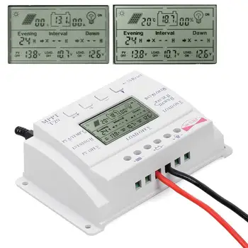 

MPPT T20 20A 12V/24V Solar Panel Battery Regulator Charge Controller Three-time interval Charger Controller Regulator