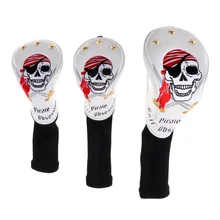 3Pcs/Lot Golf Club Headcovers #1 460cc Driver #3 #5 Fairway Wood Head Covers with Interchangeable No. Tag