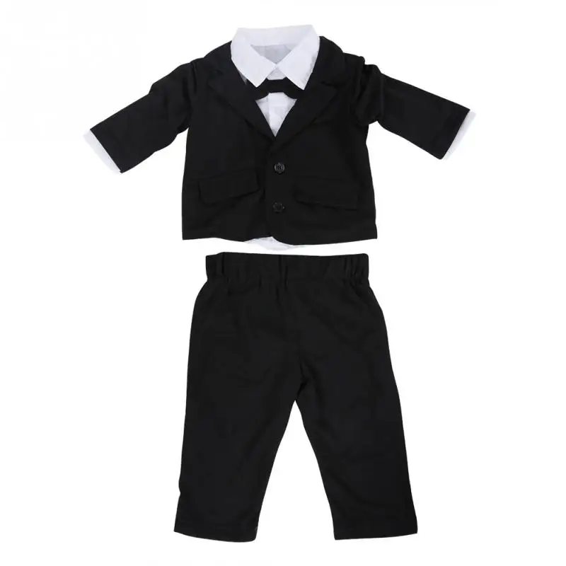 3 Piece Baby Boys Suit Set clothes Infant Baby Boy Long Sleeve