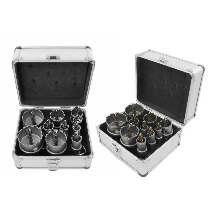 

16-53mm Alloy Step Cone Taper Drill Bit Set Hole Cutter Holesaw Kit Hole Opener Tool Set