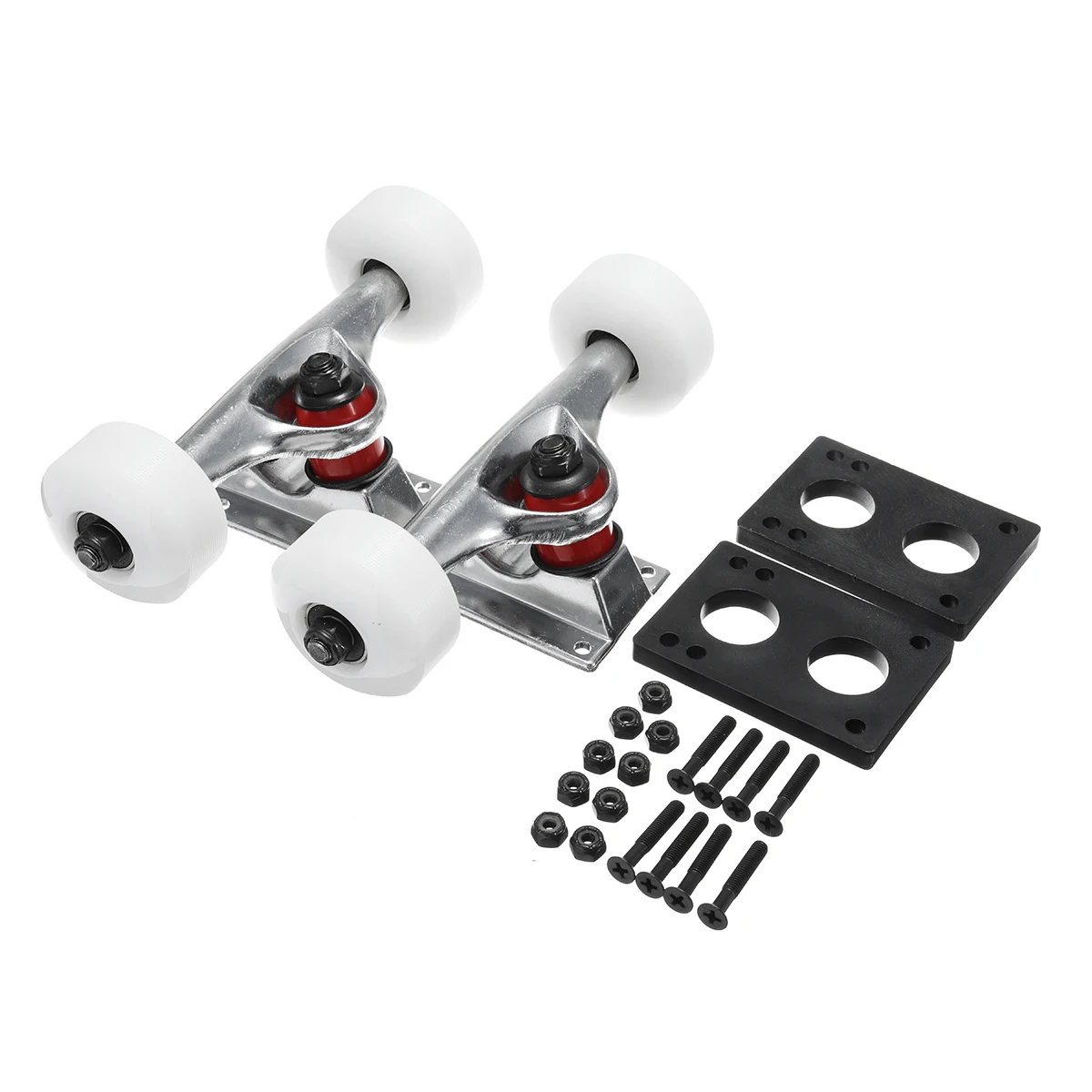 

Skateboard Trucks + 52mm Wheels For Skate board Longboard Deck Durable Aluminum Alloy Skateboard Parts