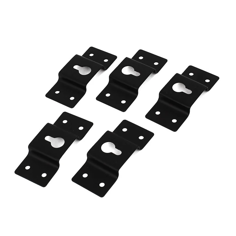 

DIY Audio Sound Box Speaker Wall Mount Iron Hook Hanger Plate 5PCS