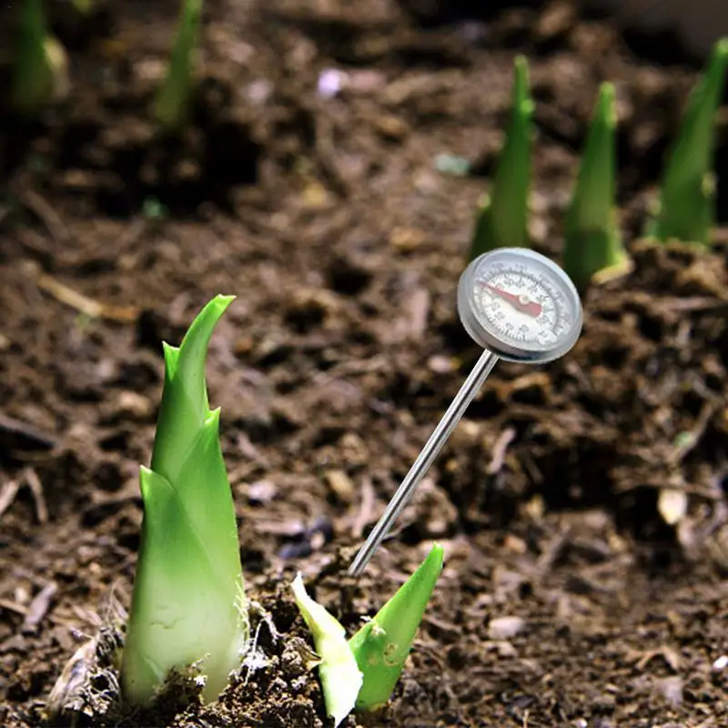 127 мм почвенный термометр циферблат из нержавеющей стали 0-100 градусов Цельсия диапазон температуры компост садовый почвенный термометр