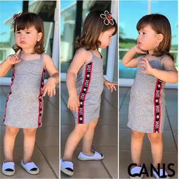 

2019 Sweet Baby Girls Skirts Gray Sleeveless Tight Soft Tutu Skirts Casual Summer Girls Clothes