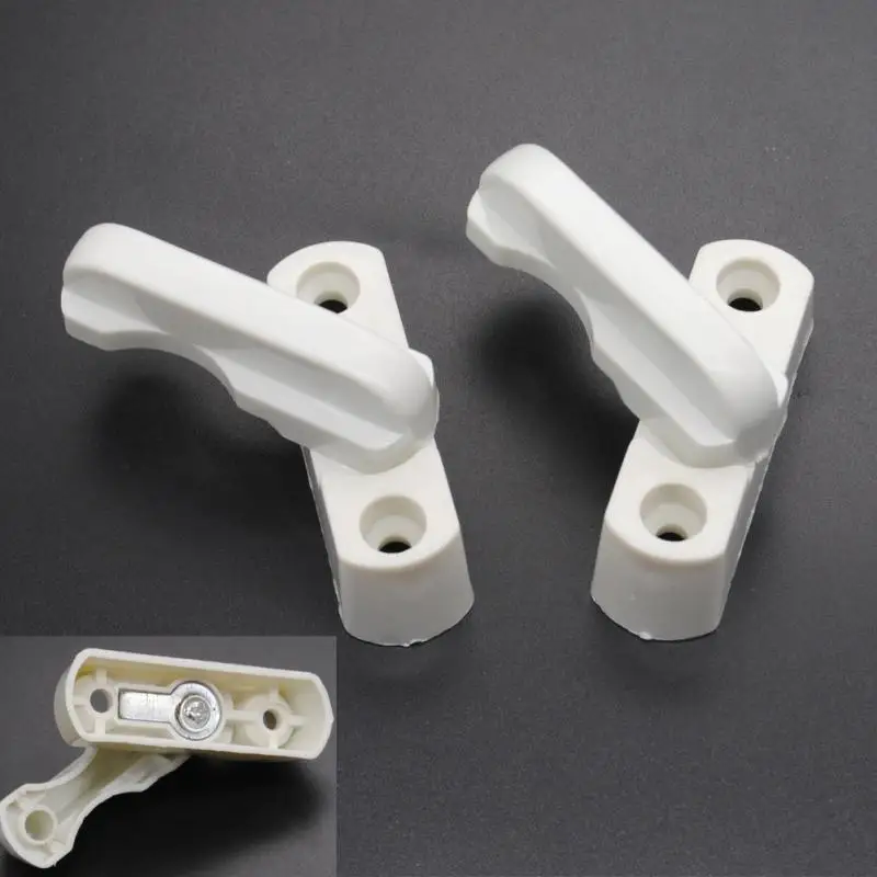 2pcs Replacement Security Plastic Window Door Lock Sash Jammer