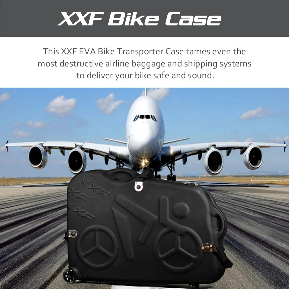 Discount XXF EVA Bike Transporter Bag with Wheel for 26"/700C/27.5" Mountain Road Bike Clam Shell Design Travel Transport Equipment 5 Discount XXF EVA Bike Transporter Bag with Wheel for 26"/700C/27.5" Mountain Road Bike Clam Shell Design Travel Transport Equipment 5