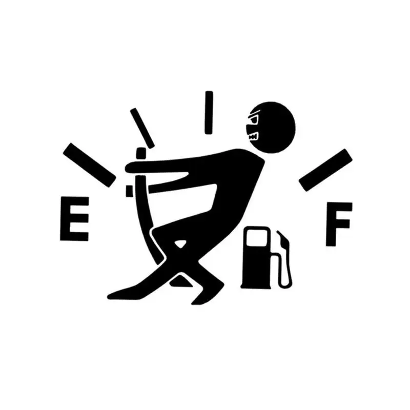 

Funny Car Sticker Pull Fuel Tank Pointer to Full Reflective Fuel Tank Decal