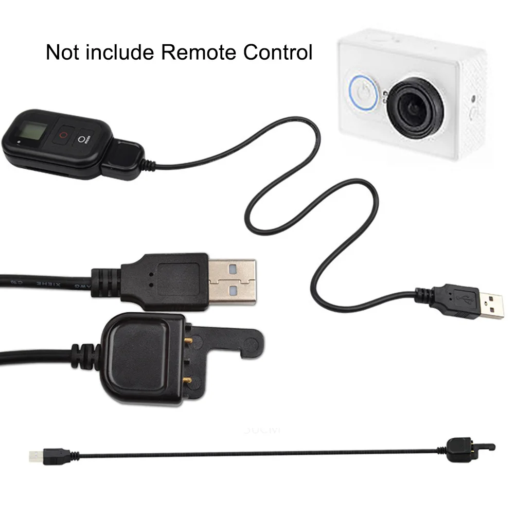 

For Gopro Hero 3+/3 WIFI Remote Control USB Charging Cables for Go pro Hero3/ 3 plus sport Camera Black