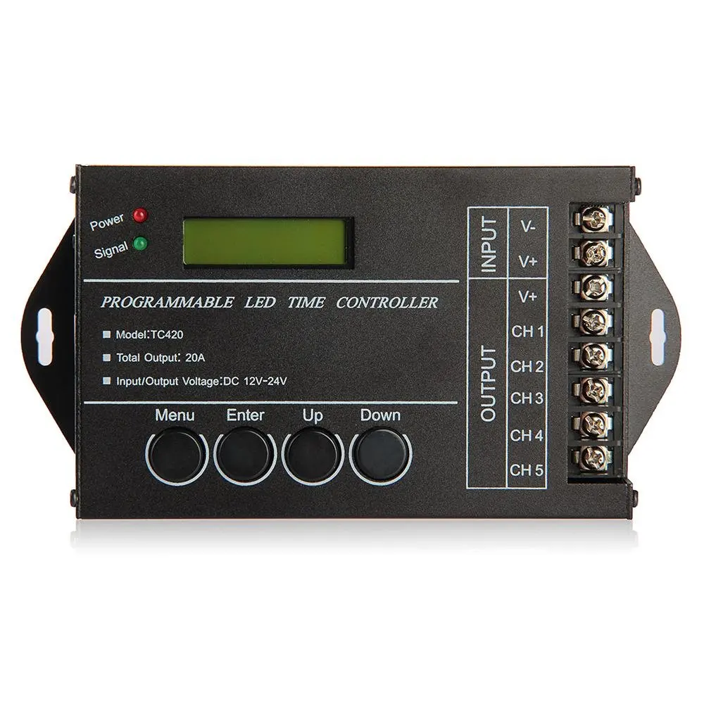 PPYY NEW 20A программируемый контроллер таймера DC12 24V для светодиодных