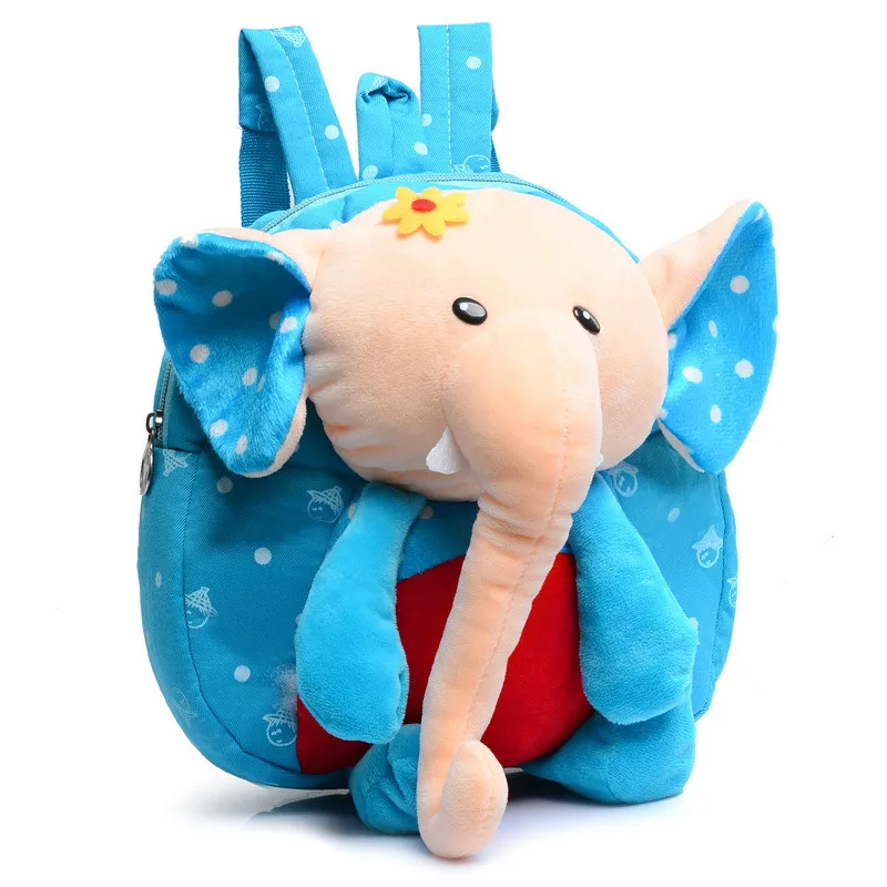 Elephant Plush Backpack Stuffed Plush Elephant New Cute Cartoon Kids Plush Backpacks Toy Mini