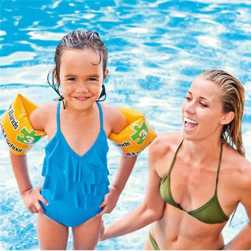 

1 Pair PVC Print Inflatable Toy Arm Float Baby Arm Swimming Ring Sleeves Circle Swim Learning Supplies Safety Training Float