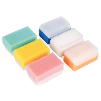 

Baby Bath Sponge (6 Pieces) Soft Foam Washer with Cradle Cap Brush Body,Hair and Scalp Clean Gentle Baby Sensory Brush Bath Sp