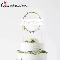 Qianxiaozhen Sweet Love с днем рождения торт Топпер праздничное украшение для дня рождения вечерние украшения Дети День рождения поставки