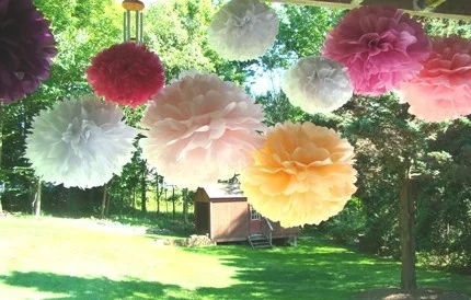 Holiday Supplies 14 (35 Cm) Decorative Large Tissue Paper Pom Poms Paper  Flower Balls Decoraciones Para Bodas For Wedding Party - Artificial Flowers  - AliExpress