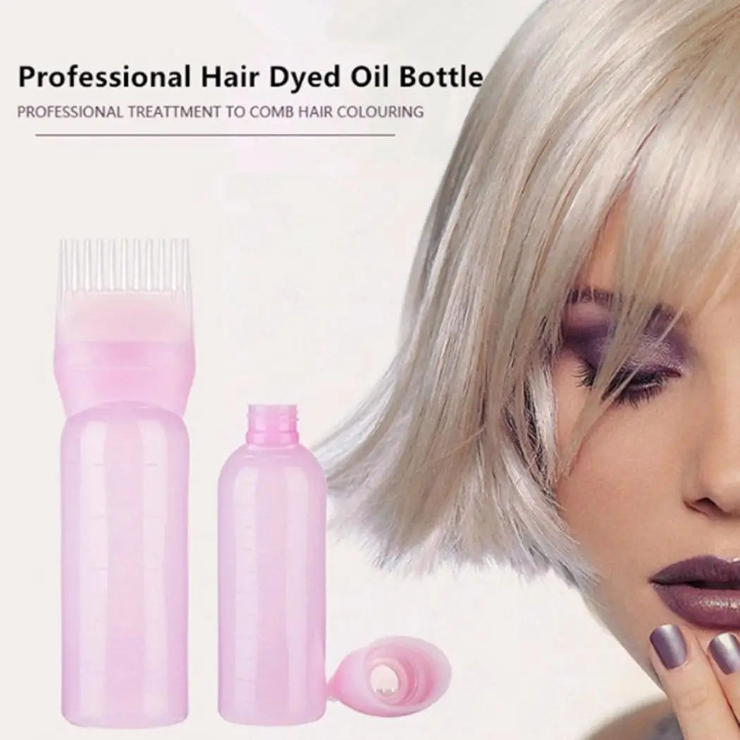 Refillable Bottles Random Round Coloring Dye Styling Home Hair Beauty