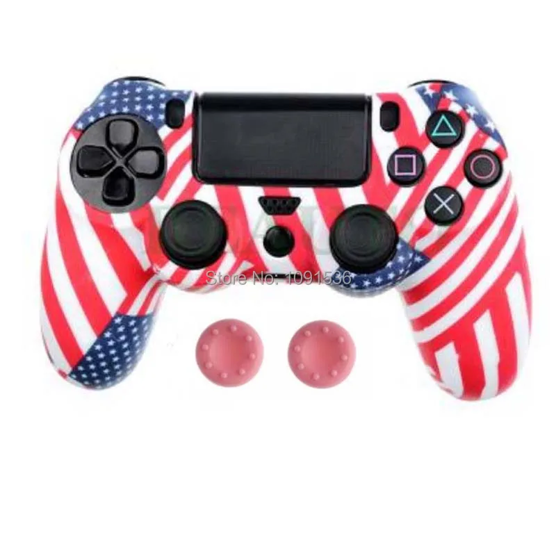 Силиконовый чехол для Sony PlayStation Dualshock 4 PS4 Pro тонкий контроллер и ручка большого