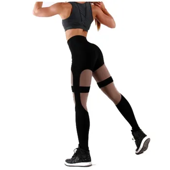 

2019 Summer Women Casual Push Up Leggings Sexy High Waist Trousers Patchwork Fitness Leggings