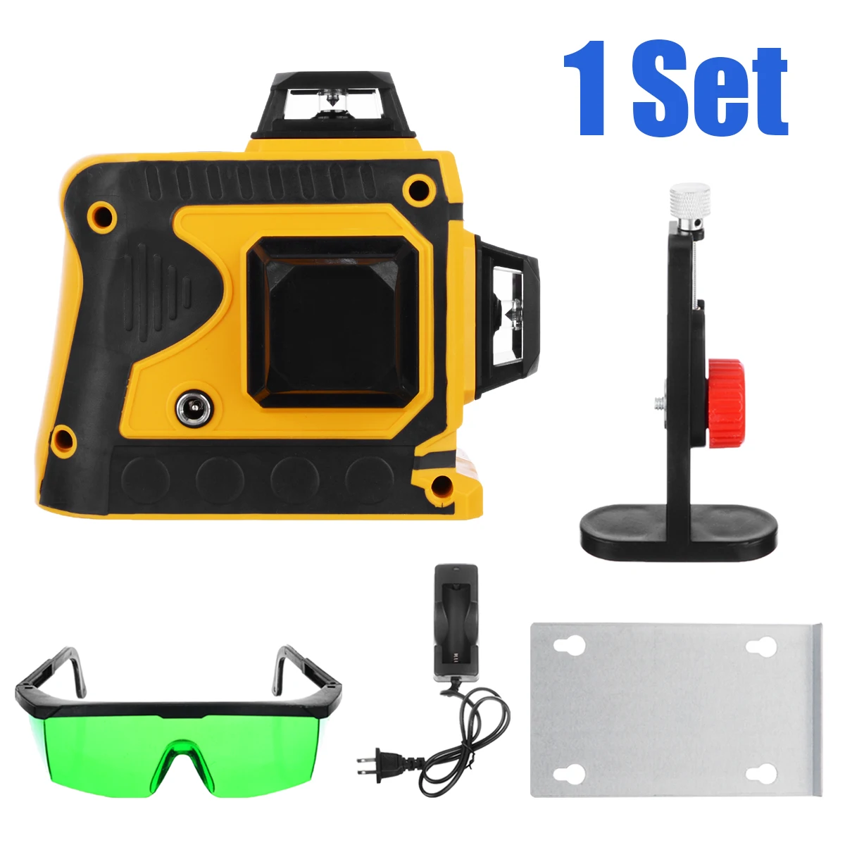 

Mayitr 12 Lines Green Laser Level Meter Battery Powerful Green Beam Laser Line Self Leveling 360 Vertical Horizontal Laser
