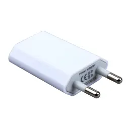 Белый ЕС USB зарядное устройство с адаптером переменного тока для iPhone 5 5S 4S 4 3GS iPod Touch Nano