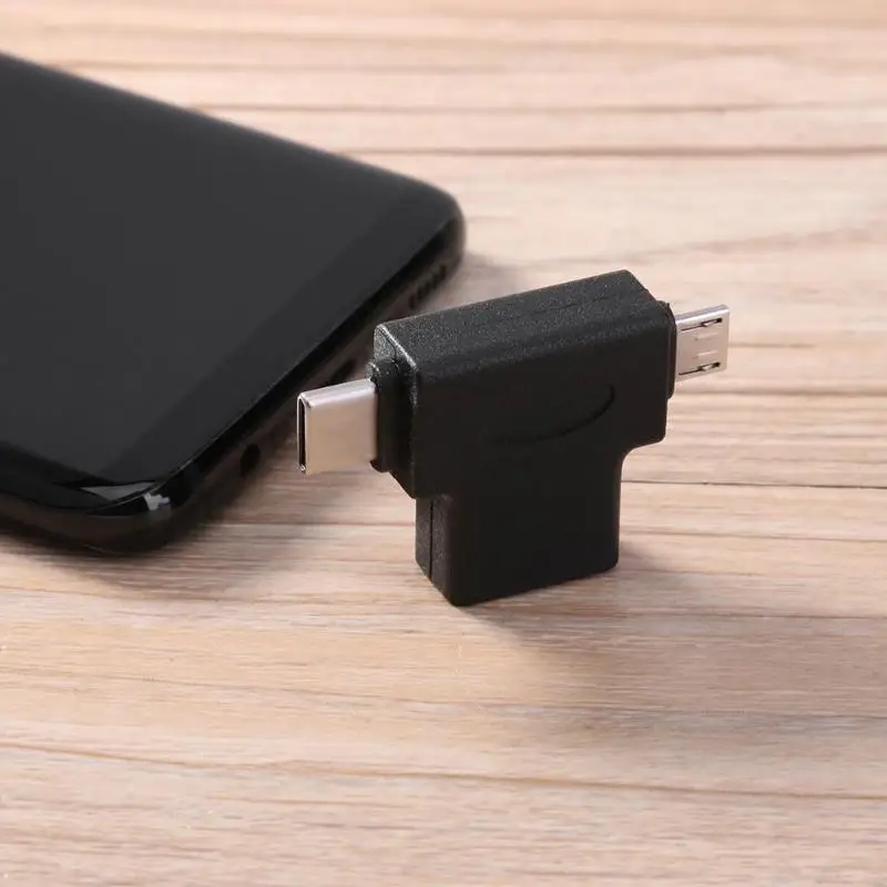 USB OTG адаптер 3 0 Женский к Micro usb type C Мужской конвертер сплиттер|Переходники и