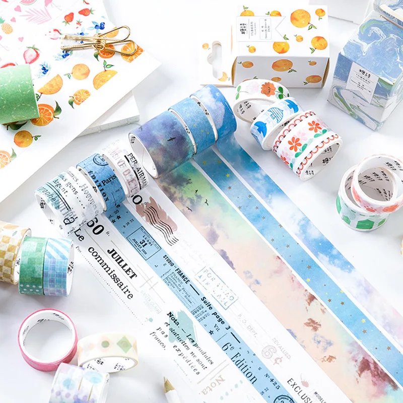 

3Pcs Kawaii Flower Masking Tape Cute Dream Washi Tape Decorative Adhesive Tape For Kids DIY Scrapbooking Diary Photos Albums