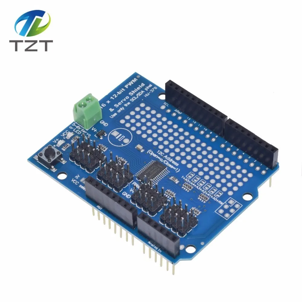 Двигатель/шаговый механизм/Серводвигатель/робот щит для Arduino I2C v2 Kit w/драйвер PWM