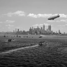 США Нью Йорк Нижний Манхэттен skyline корабль приветствуя прибытие