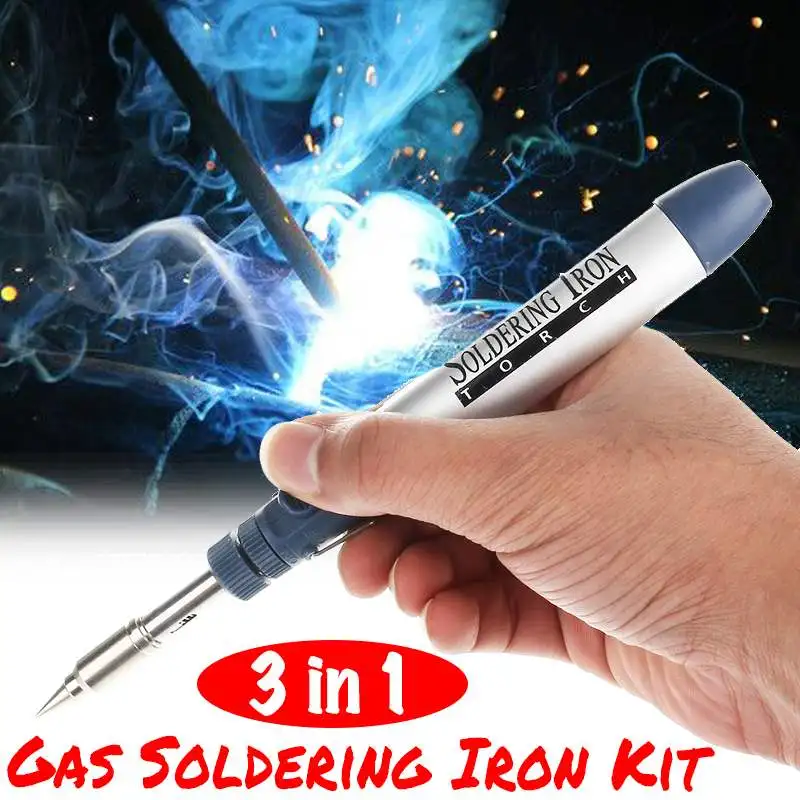 

Durable Butane Gas Soldering Iron Cordless Welding Torch Solder Tool Electric Gas Soldering Iron Tools