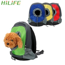 HILIFE Портативный Двойной плечевой рюкзак для путешествий Набор для собаки; Домашние животные собака Передняя сумка сетчатый рюкзак голова открытый собака переноска