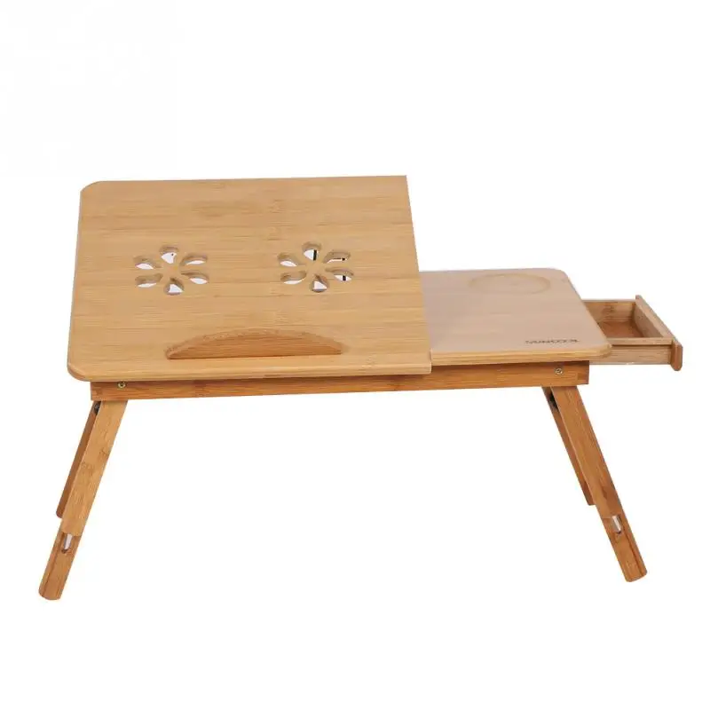 Home sale Portable Adjustable Lap Notebook Table Stand Tray with Drawer Folding Bamboo Bed Laptop Desk Home sale Portable Adjustable Lap Notebook Table Stand Tray with Drawer Folding Bamboo Bed Laptop Desk