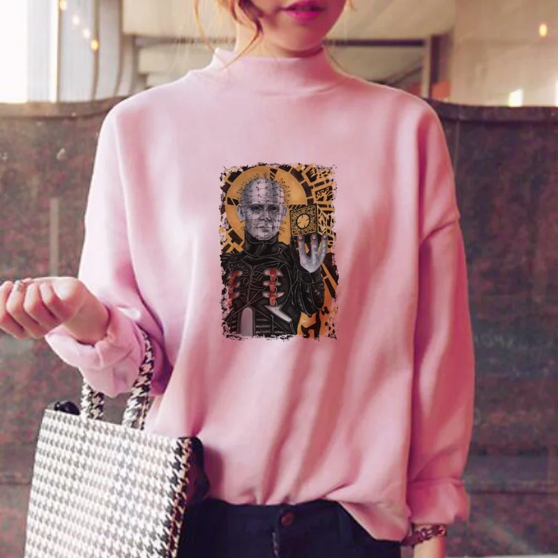 Hellraiser толстовки для женщин kawaii зимние женские ulzzang Толстовка Женский корейский стиль розовый капюшон Толстовка капюшон