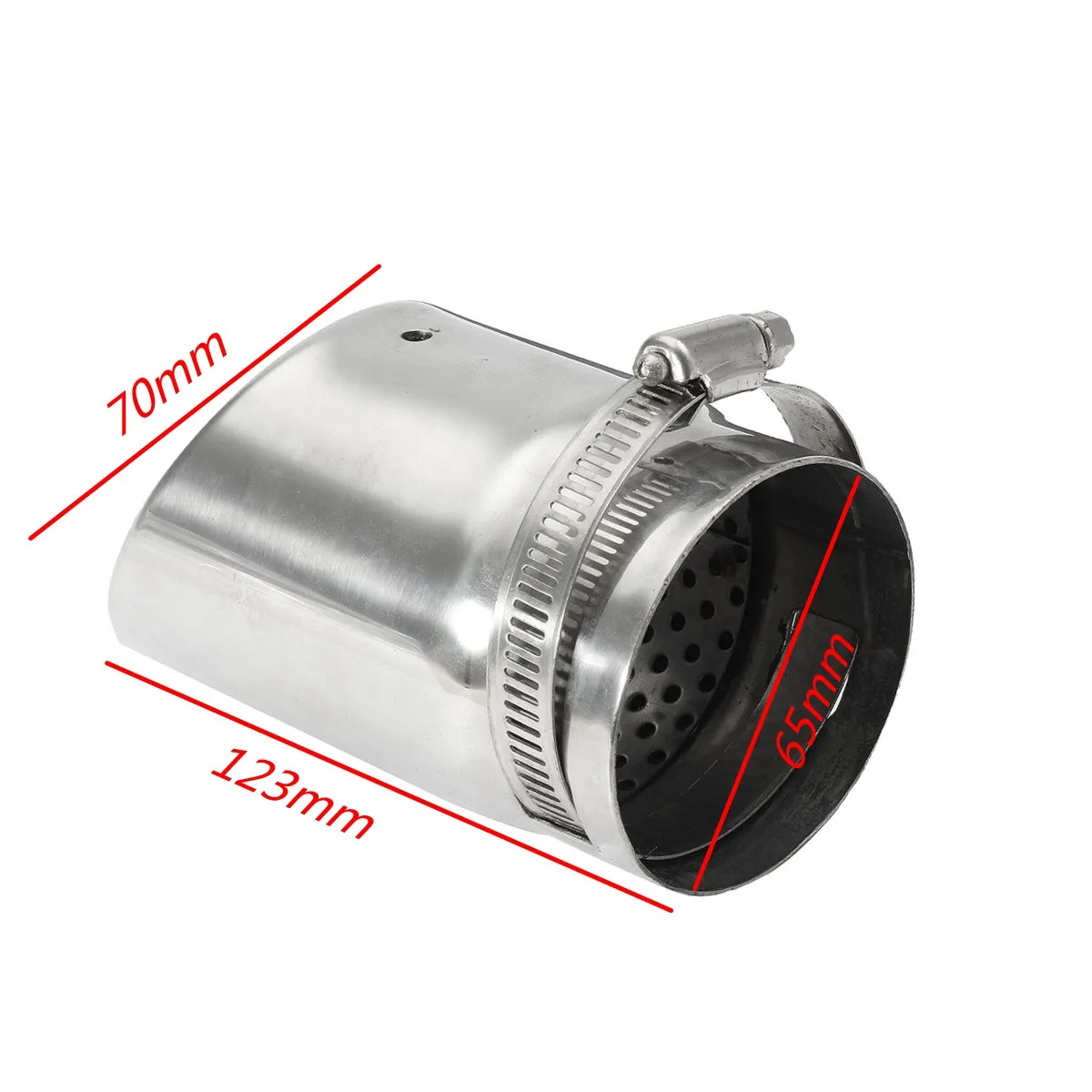 UNIVERSAL Car Exhaust Muffler Silencer Tip Tail 35-60mm Inside Diameter