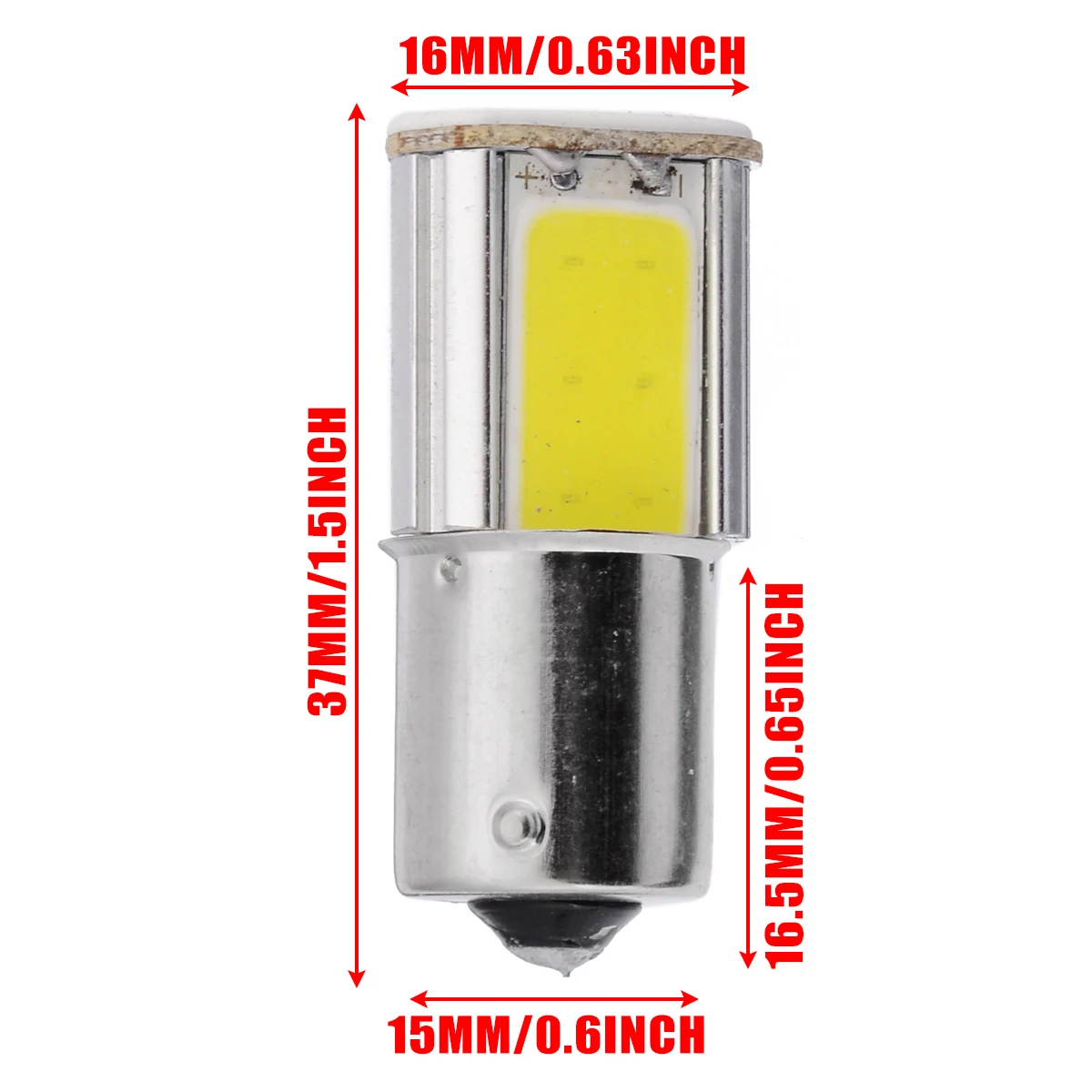 Супер яркий 1156 LED Ba15S P21W Bau15s 4 Cob светодиодный автомобильный фонарь DC 12V Белый