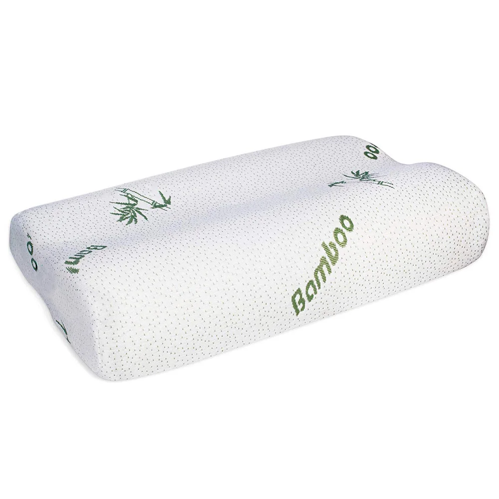 Orthopedic Latex 50*30CM Neck Pillow Fiber White Slow Rebound Memory Foam For Bedding Cervical Health Care Pain | Дом и сад
