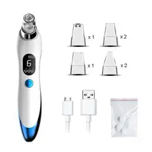 1 шт. Электрический удаления угрей вакуумное Очищение лица очищающее средство для очистки пор очиститель угрей удаление остатков жира