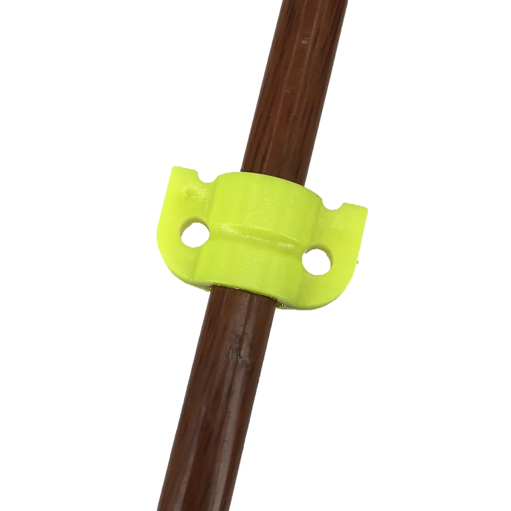 10 штук Пластиковые стрелы Bowfishing безопасные слайды для 8 мм приспособление для охоты слайдер для стрел, завязанный с рыболовной веревкой