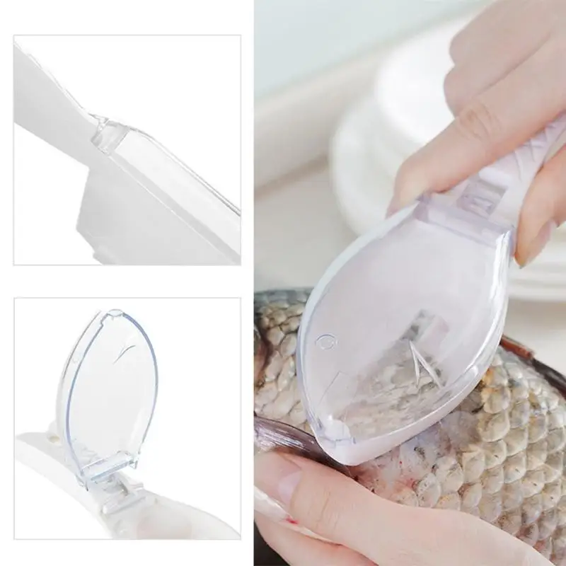 

Multi-functional Fish Killing Knife Scraping Scale with Clear Cover Cleaning Home Kitchen Cook Fishing Tackle Pesca Iscas Tools