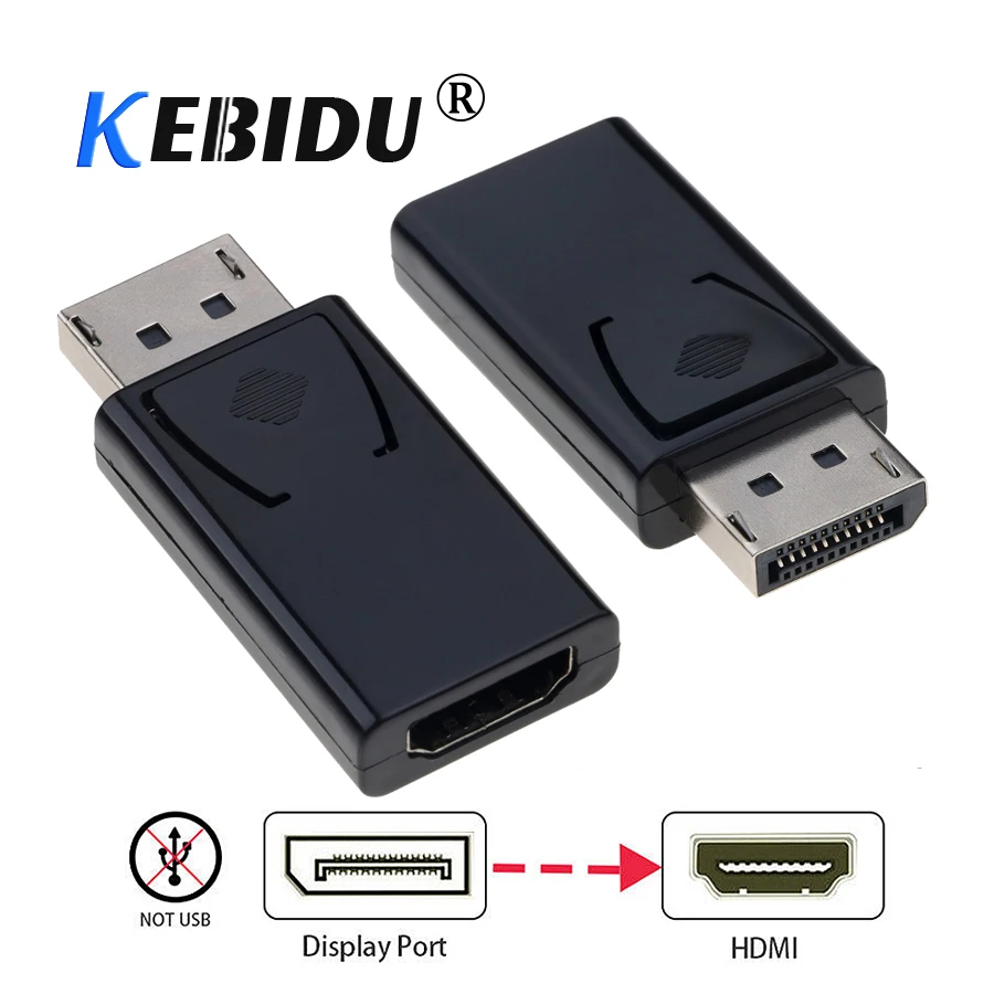 KEBIDU 20 контактный DP штекер HDMI 1080p гнездовой конвертер Кабельный адаптер видео