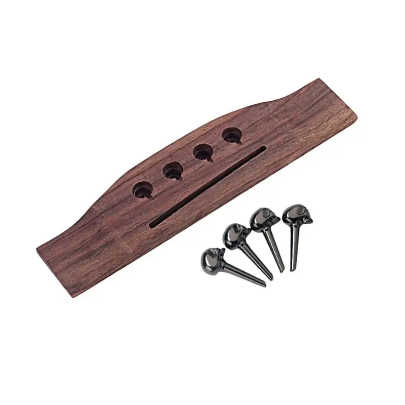 4 струны Redwood Saddle Thru щелевая гитара мост с черепами шпильки для акустическая бас