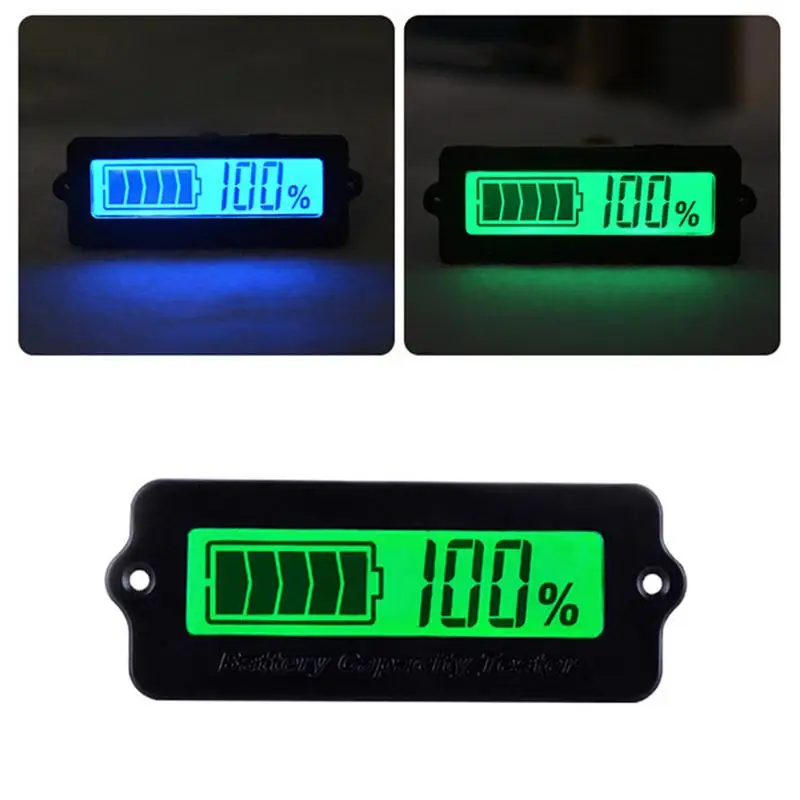 

12V/24V/36V/48V Adjustable Built-in Type Battery Capacity Indicator Lead Acid Indicator LCD Digital Display Meter Tester Voltme
