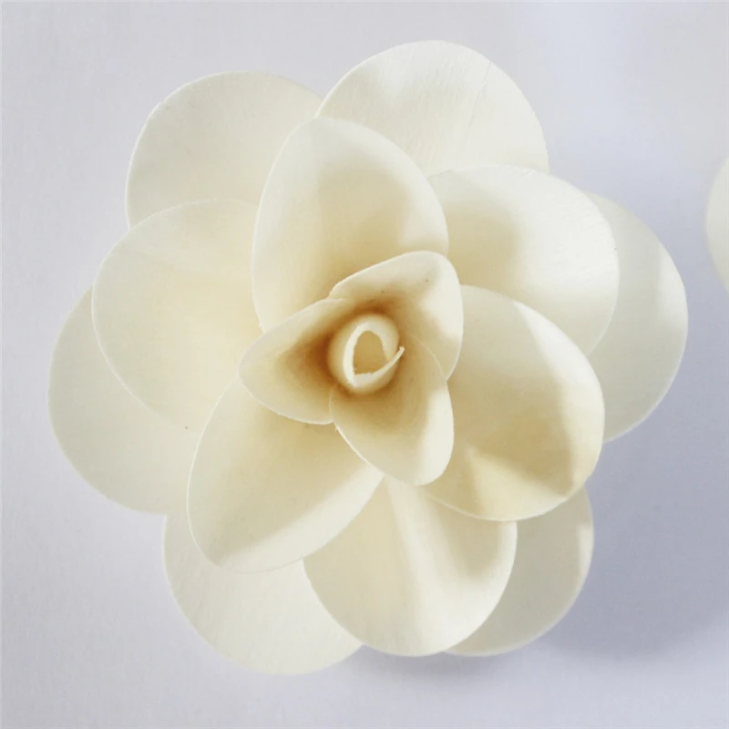 

Lychee Life 2pcs Wooden Scented Flowers Rattan Reeds Rose Flower Fragrance Diffuser Non-fire Replacement Incense Home Decoration