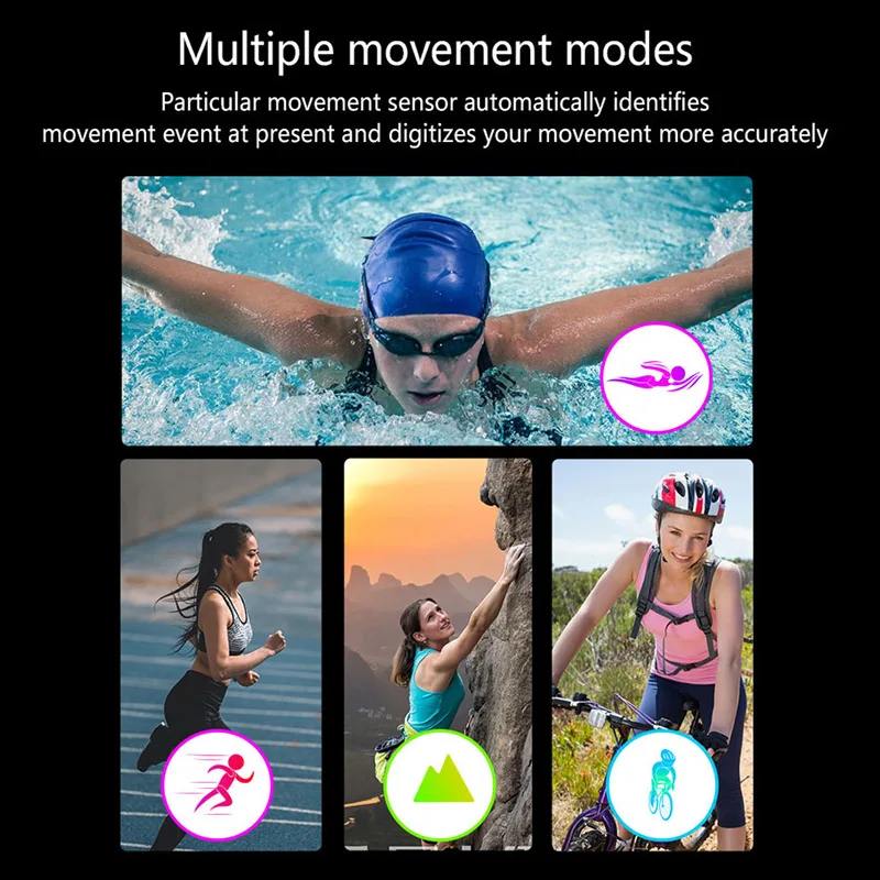 E68 Smart Bracelet Blood Pressure Sleep Monitor Watch Phone Smart Band Fitness Tracker Female Health Wristband Smartwatch Women