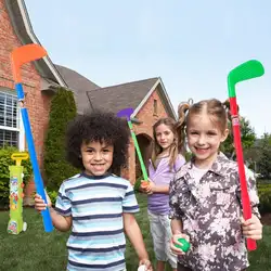Мини-гольф набор игрушка спорт в помещении игры на открытом воздухе спортивные детские игрушки Golfclub Golfball портативная тележка Семейная