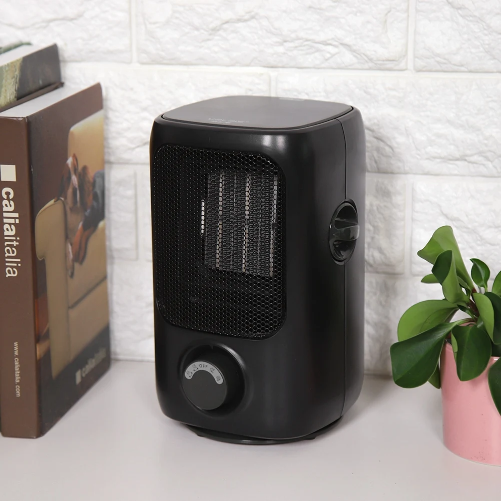 

Desk PTC Ceramic Electric Portable Heater Mini Energy Saving Desktop Fan Heater Shake Warmer With Thermostat