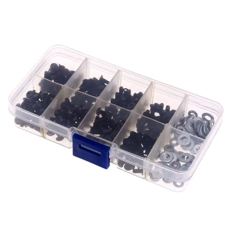 

Screws Box Set for 1/10 HSP Traxxas Tamiya HPI Kyosho D90 SRC10 Remote Control RC Car Parts 340pcs