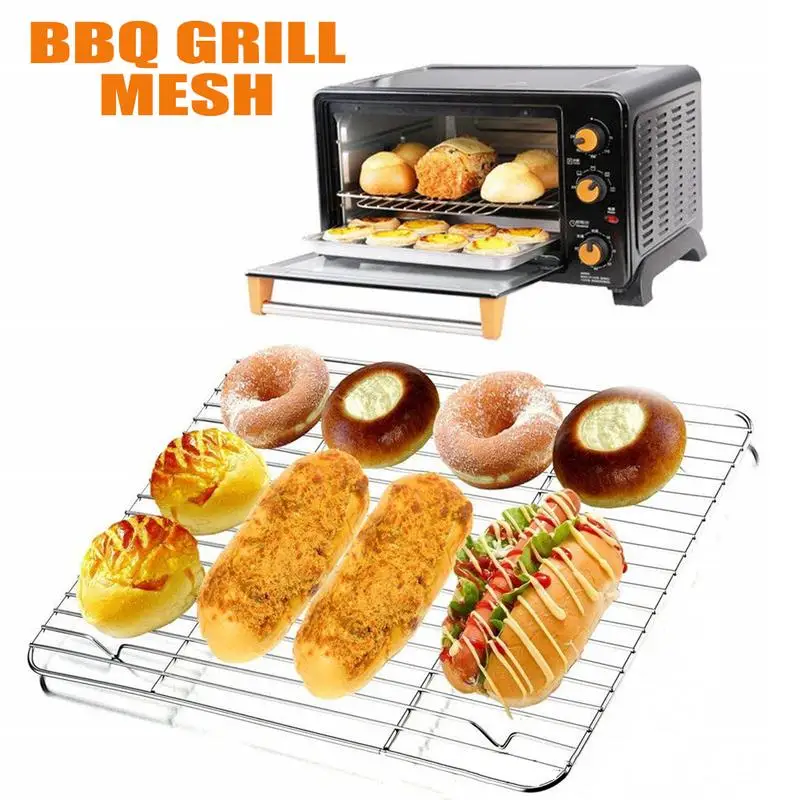

BBQ Grill Mesh Stainless Steel Wire Steaming Barbecue Oven Net Carbon Grill Barbecue Tool Nonstick Mesh