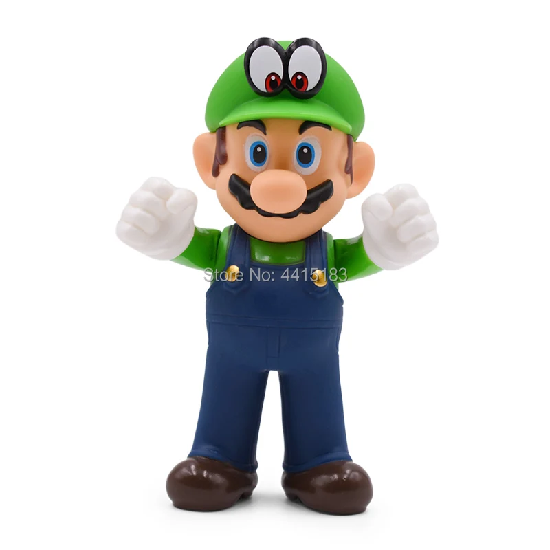 2 Styles Anime Figura Super Mario Odyssey Mario Luigi PVC Action Figure Doll Collectible Model Toy Christmas Gift For Children