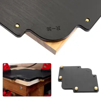 

3pcs/set Woodworking Trimmer R Fillet Template Corner Radius Router Templat Brass Screw Locator Woodworking Tools