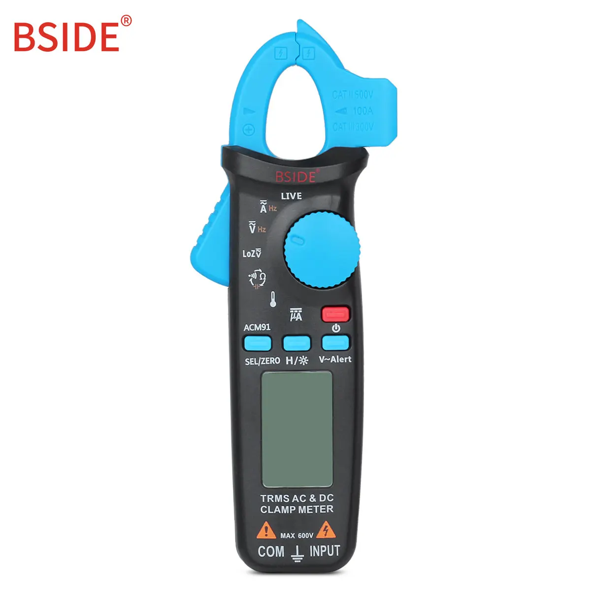 

BSIDE ACM91 Digital Multimeter Auto Range Current Clamp Ammeter AC DC Voltmeter Tester Clamp Meter Portable Meter Home Tester
